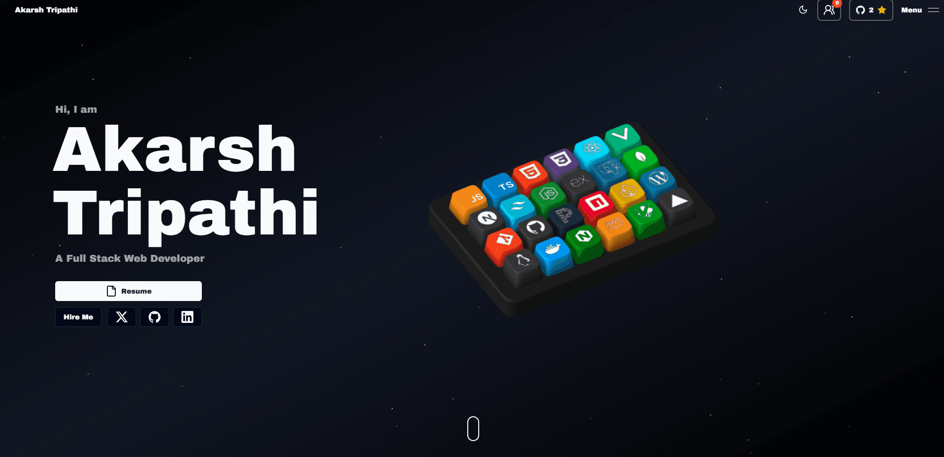 Modern 3D Portfolio